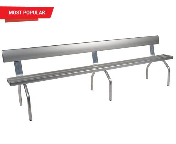 Free Standing Bench Seat With Backrest