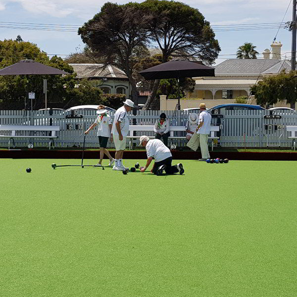 Felton Free Standing Bench Seat with Backrest at Brighton Beach Bowls Club Felton Free Standing Bench Seat with Backrest at Brighton Beach Bowls Club