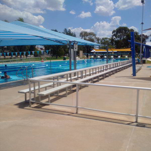 Felton 3 Tier Tiered Seating at Forbes Swimming Pool Felton 3 Tier Tiered Seating at Forbes Swimming Pool
