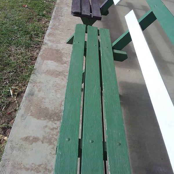 Felton Bench Seating with Backrest at Theodore Bowls Club Felton Bench Seating with Backrest at Theodore Bowls Club