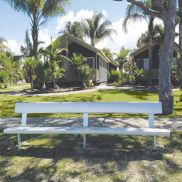 Felton Above Ground Bench Seat With Backrest at Blue Dolphin Felton Above Ground Bench Seat With Backrest at Blue Dolphin