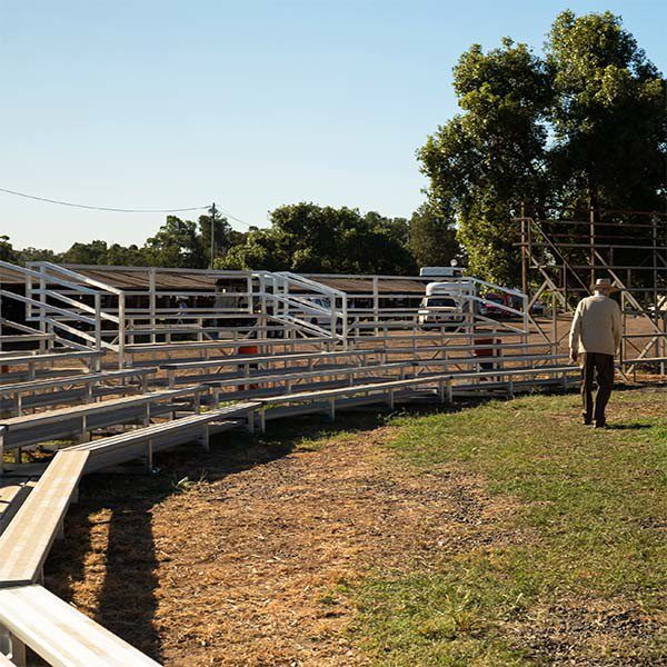 Felton 5 metres 6 Tiers Grandstands at Gunnedah Showground Felton 5 metres 6 Tiers Grandstands at Gunnedah Showground