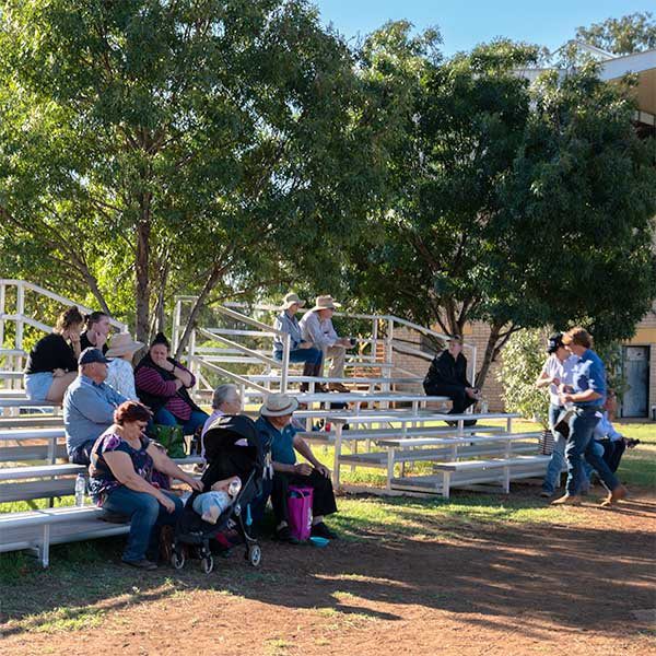 Felton 5 metres 6 Tiers Grandstands at Gunnedah Showground Felton 5 metres 6 Tiers Grandstands at Gunnedah Showground