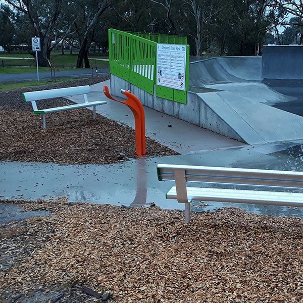 Above Ground Seat with Backrest Felton Industries Hindmarsh Council Above Ground Seat with Backrest Felton Industries Hindmarsh Council